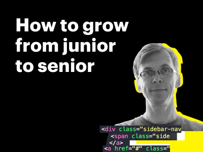 We will discuss how to grow from junior to senior at the Design is Frontend conference